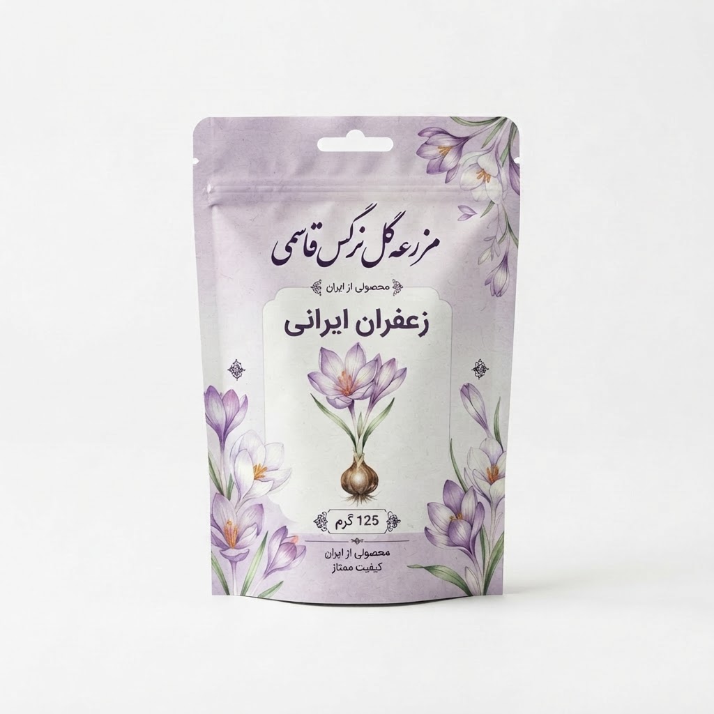 پیاز زعفران ایرانی بسته ۱۵۰ گرمی